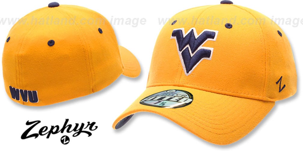 West Virginia DH Fitted Hat by ZEPHYR gold