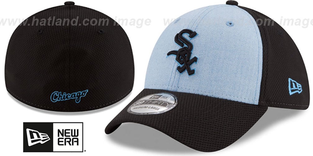 Chicago White Sox 2018 FATHERS DAY FLEX SkyBlack Hat