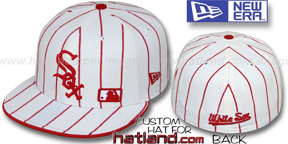 Chicago White Sox FABULOUS WhiteRed Fitted Hat by New Era