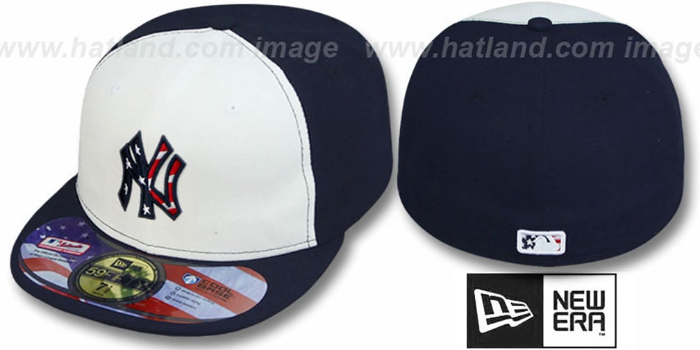 New York Yankees 2011 STARS N STRIPES WhiteNavy Hat