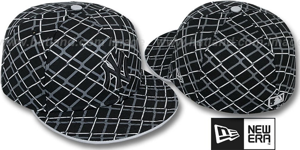New York Yankees CHAINLINK Black Fitted Hat by New Era