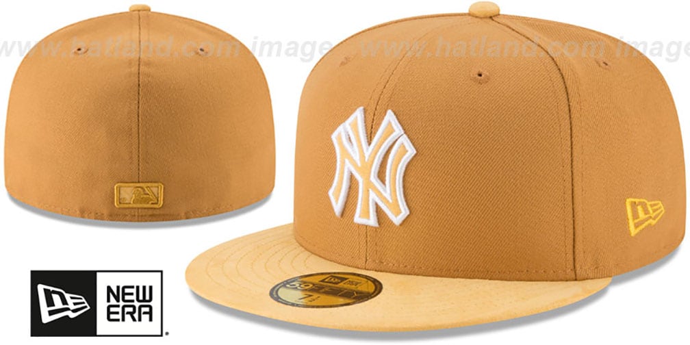 New York Yankees TONALCHOICE Panama Tan Fitted Hat