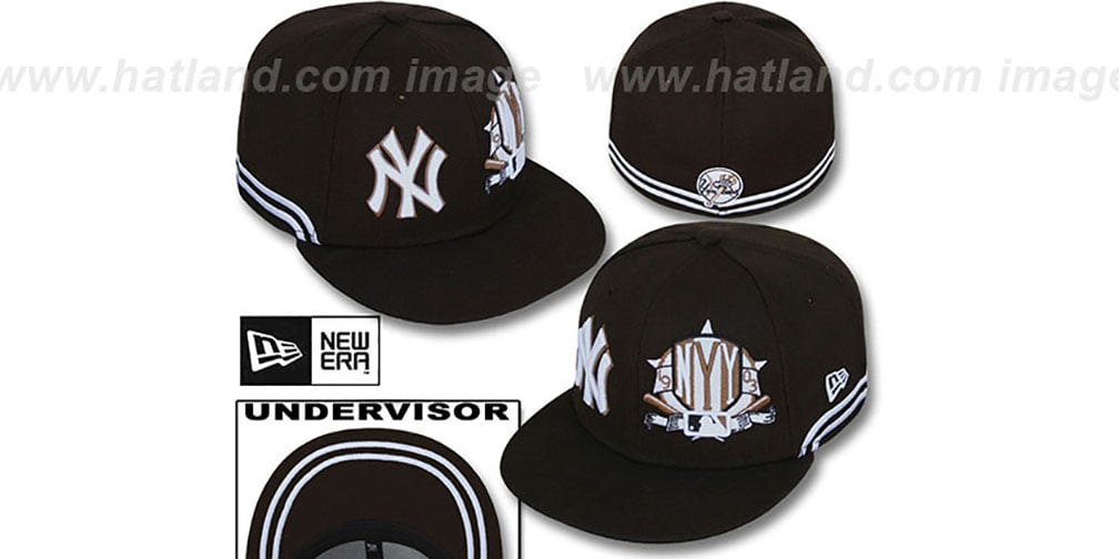 New York Yankees TWOBIT BrownWhite Fitted Hat by New Era