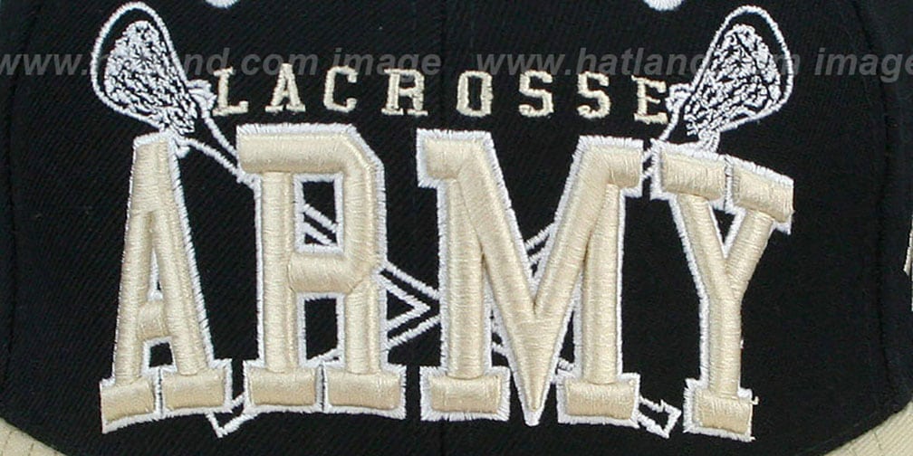 Army LACROSSE SUPERARCH SNAPBACK BlackTan Hat by Zephyr
