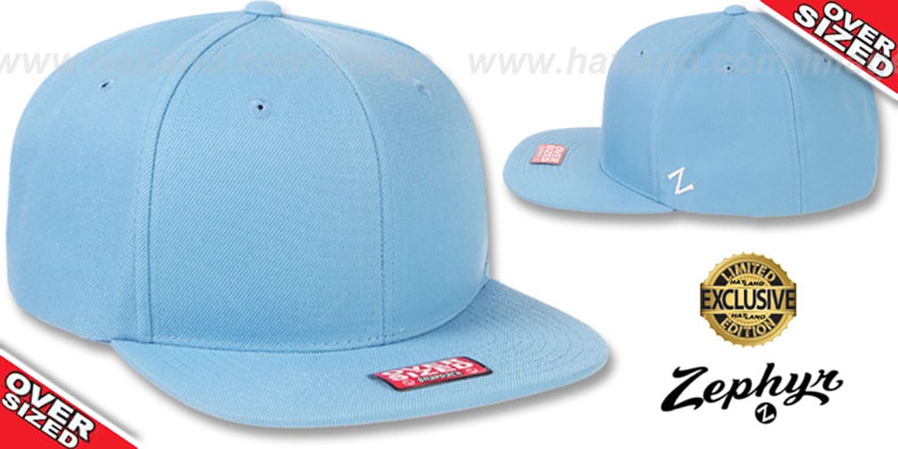 Blank OVERSIZED SNAPBACK Sky Hat by Zephyr