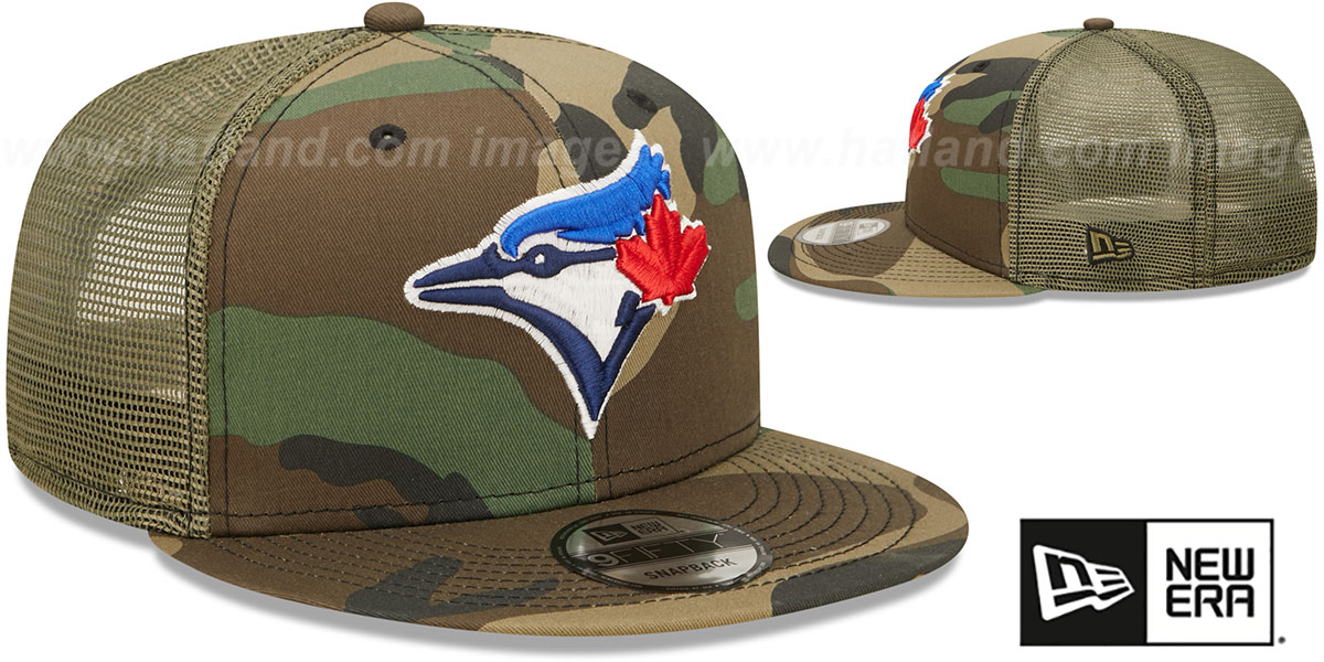 Toronto Blue Blue Jays ARMY CAMO TRUCKER Hat by New Era