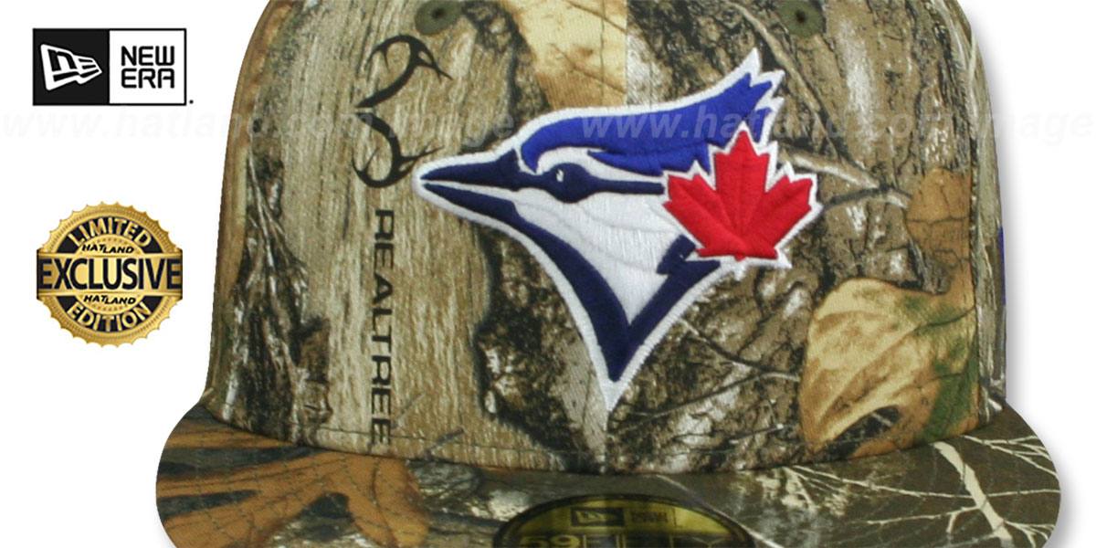 Toronto Blue Jays MLB TEAMBASIC Realtree Camo Fitted Hat