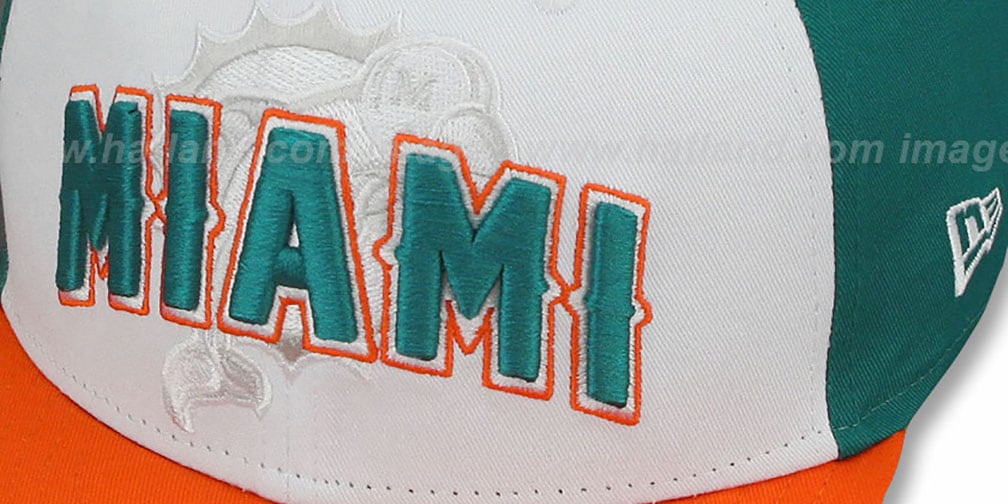 Miami Dolphins NFL ONFIELD DRAFT SNAPBACK Hat by New Era
