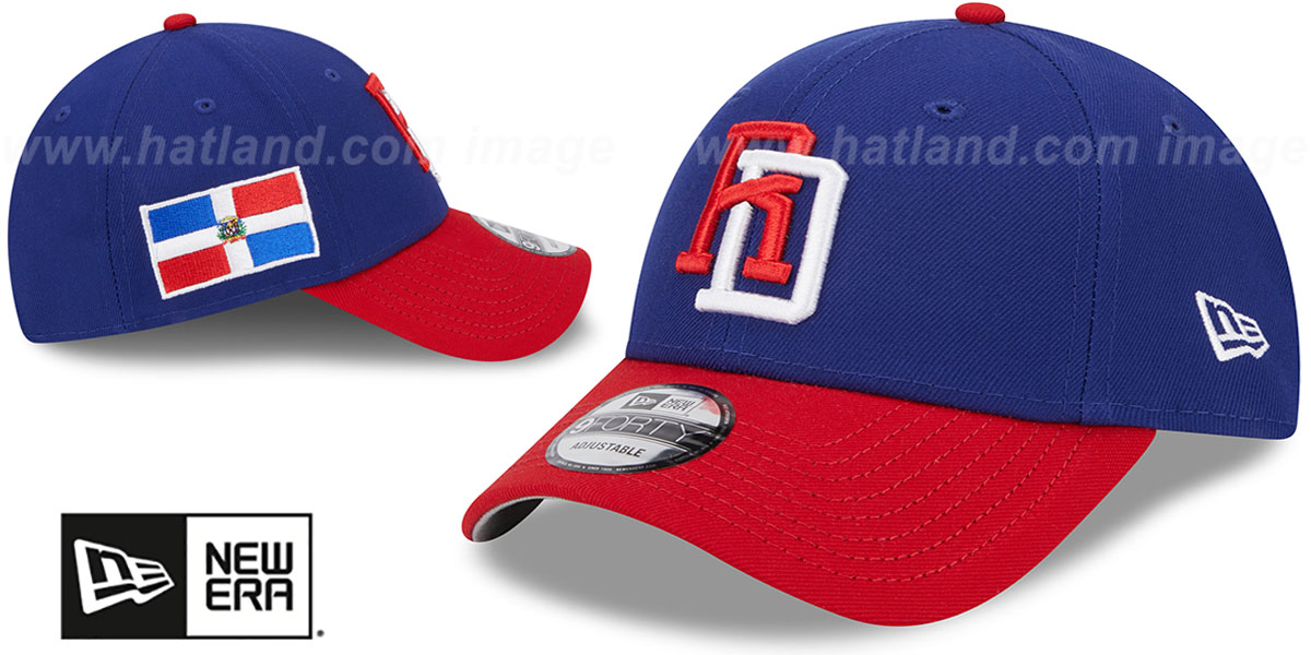 Peligro Sports Dominican Republic Snapback Hat – Red With Embroidered Shield & Flag, Adjustable Fit