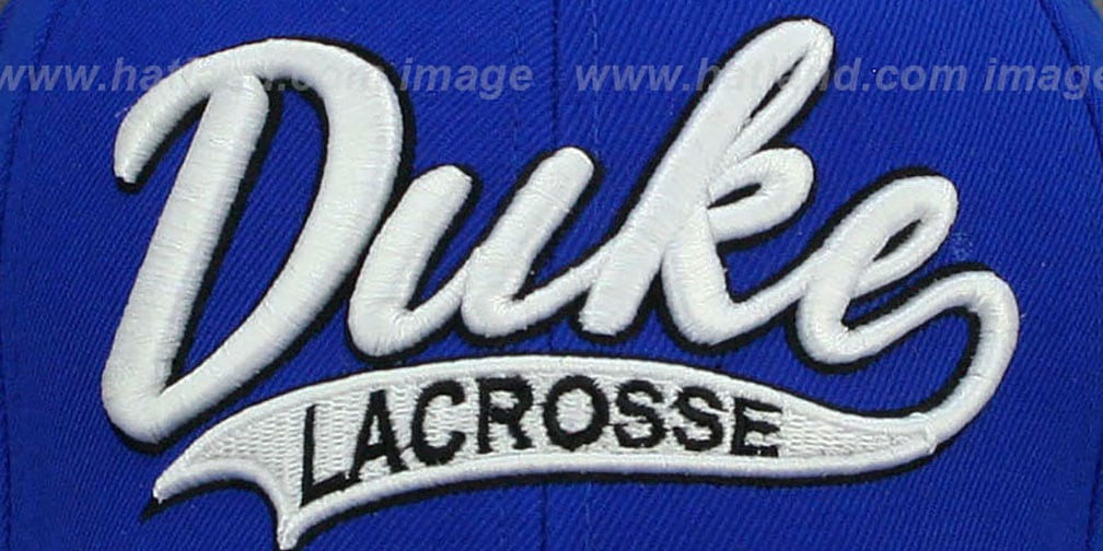 Duke SWOOP LACROSSE Royal Fitted Hat by Zephyr