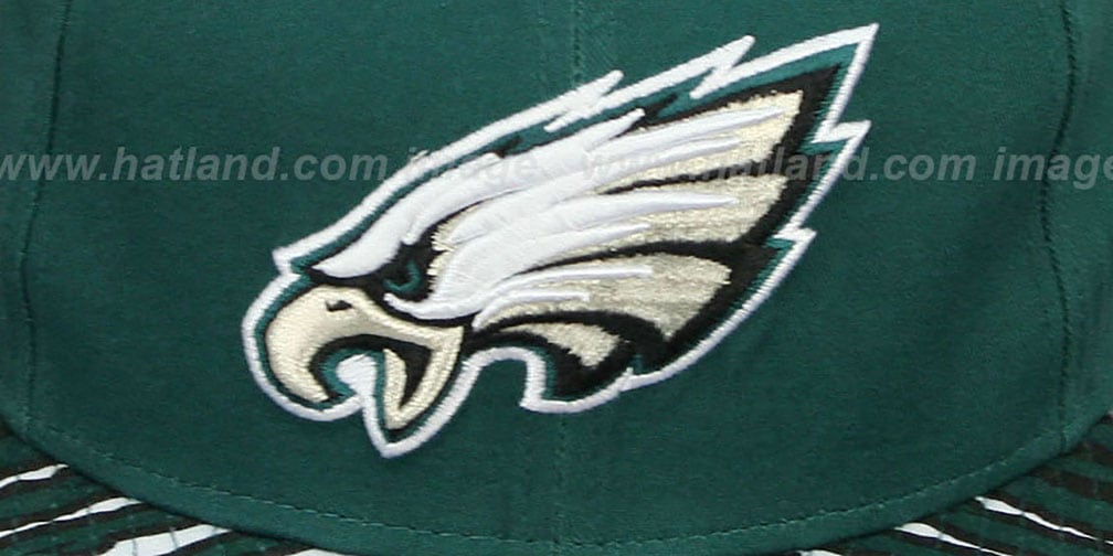 Philadelphia Eagles NFL ZUBAZ SNAPBACK Green Hat by New Era