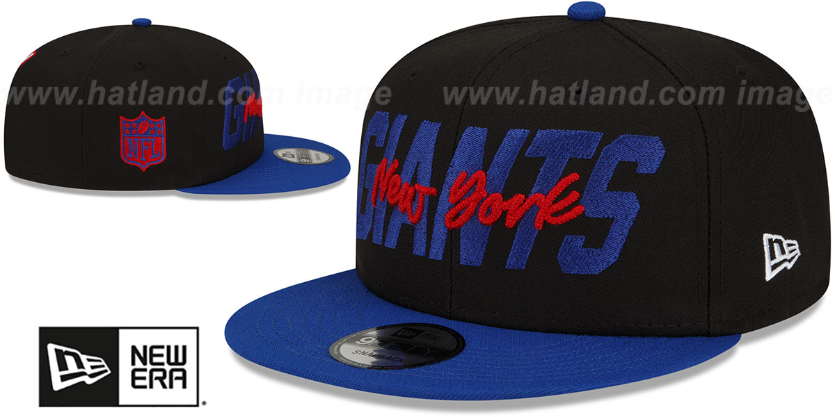 New York Giants 2022 NFL DRAFT SNAPBACK BlackRoyal Hat