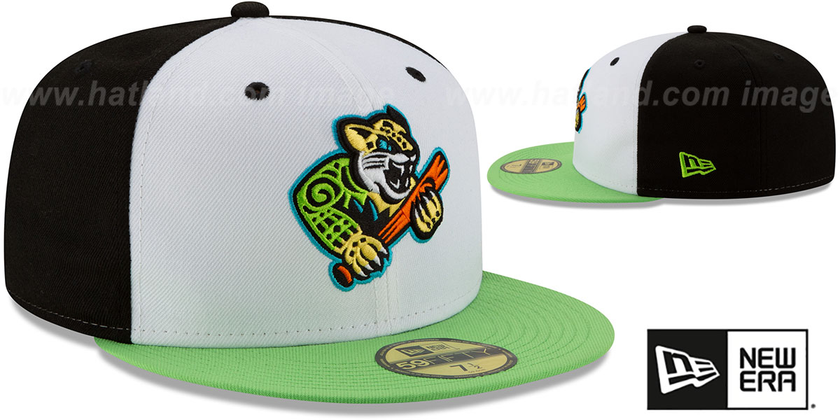 Greensboro COPA WhiteBlackLime Fitted Hat