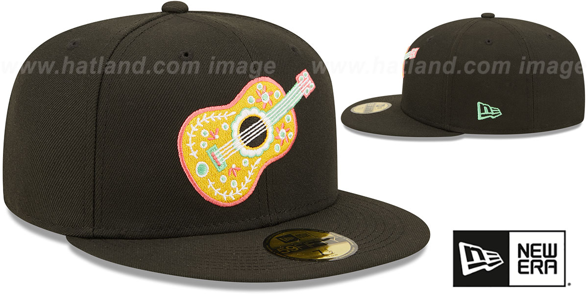 Corpus Christi Hooks COPA Black Fitted Hat by New Era