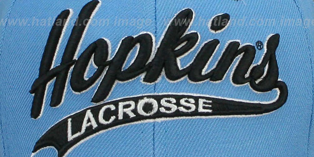 John's Hopkins SWOOP LACROSSE Sky Fitted Hat by Zephyr