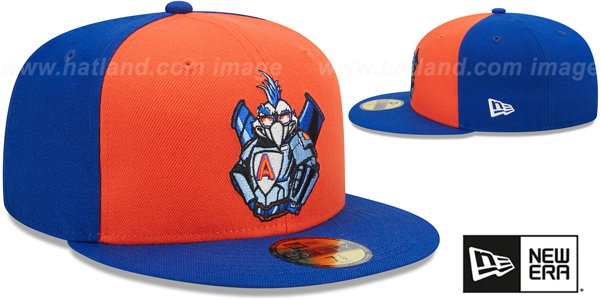 Aberdeen IronBirds MILB MARVEL DEFENDERS OrangeRoyal Fitted Hat