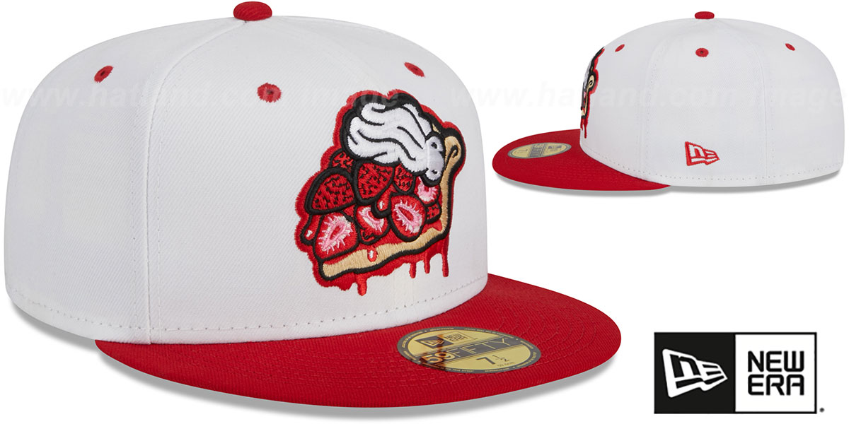 Lehigh Valley IronPigs THEME NIGHT WhiteRed Fitted Hat