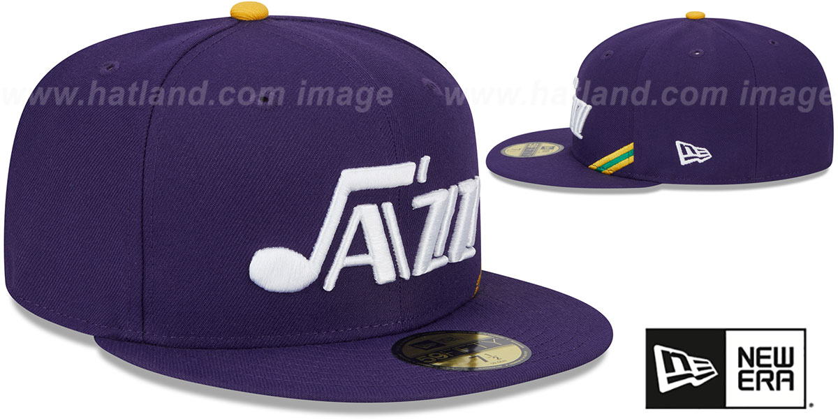 Utah Jazz NBA CLASSIX Purple Fitted Hat by New Era