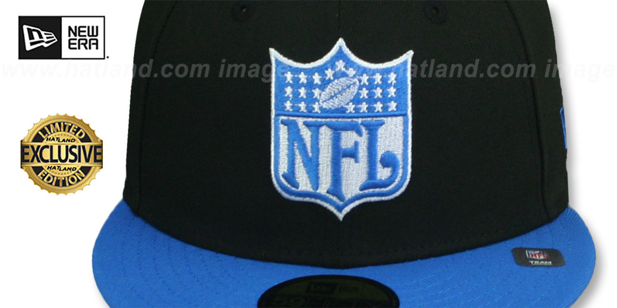 Detroit Lions New Era 2Tone 9FIFTY Snapback Hat - Chrome/Blue