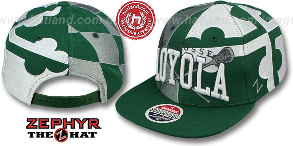 Loyola LACROSSE SUPERFLAG SNAPBACK Hat by Zephyr