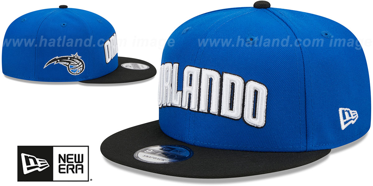 Ortlando Magic STATEMENT SNAPBACK Royal-Black Hat by New Era