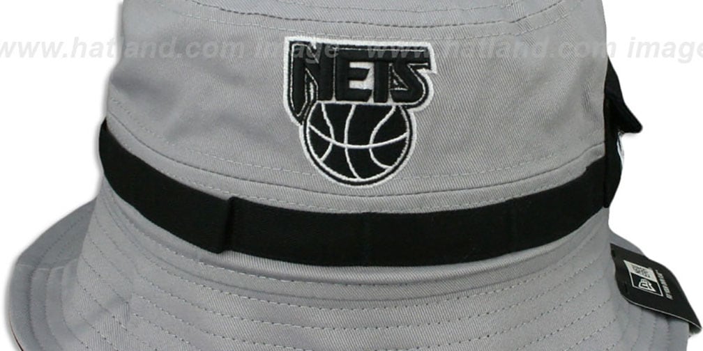 Brooklyn Nets ADVENTURE Grey Bucket Hat by New Era