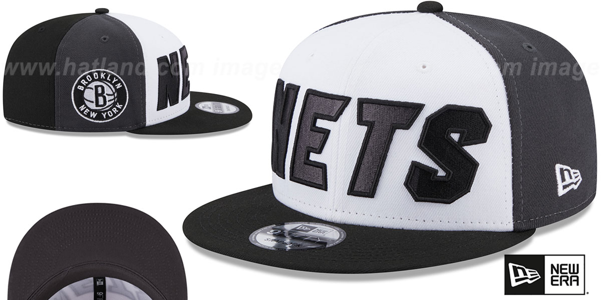 Brooklyn Nets COLOR BLOCK BACK HALF SNAPBACK Hat by New Era