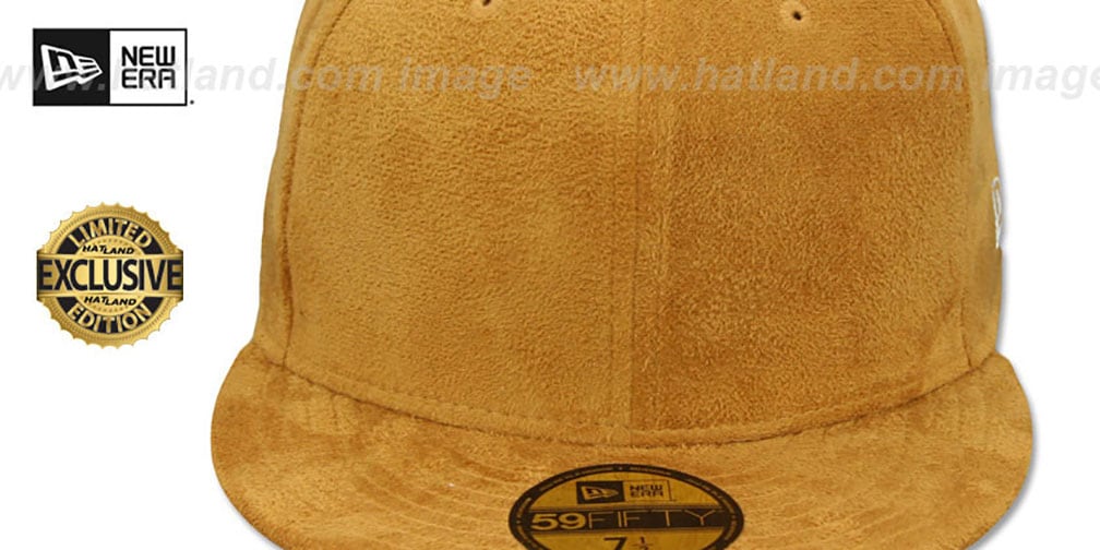 New Era SUEDE 59FIFTYBLANK Panama Tan Fitted Hat
