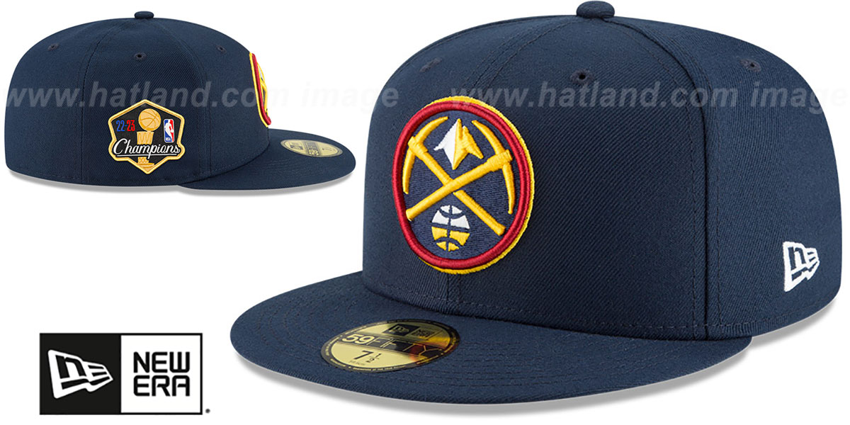 Denver Nuggets 2023 NBA FINALS CHAMPIONS Navy Fitted Hat