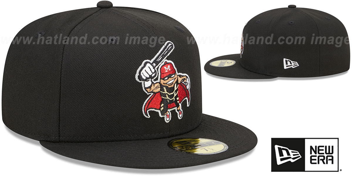 Modesto Nuts MILB MARVEL DEFENDERS Black Fitted Hat