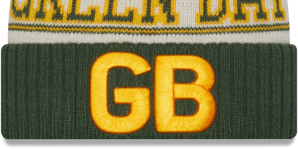 Casquette Tricotée New Era Green Bay Packers 2023 - Modèle Sideline Pour Homme - Taille Unique Verte