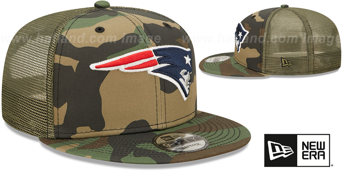 New Era A-Frame Trucker Cap – New England Patriots Woodland Camo