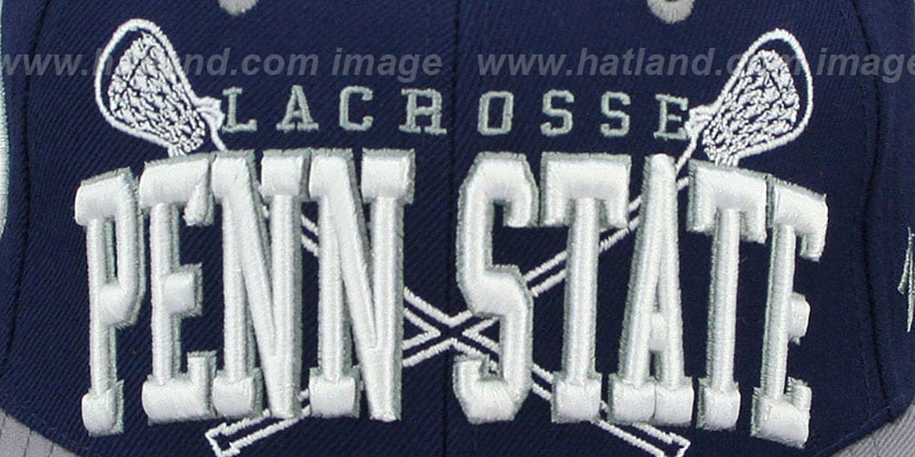 Penn State LACROSSE SUPERARCH SNAPBACK NavyGrey Hat by Zephyr
