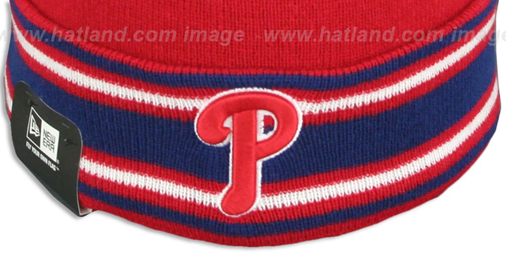 Philadelphia Phillies ACONFIELD Red Knit Beanie Hat