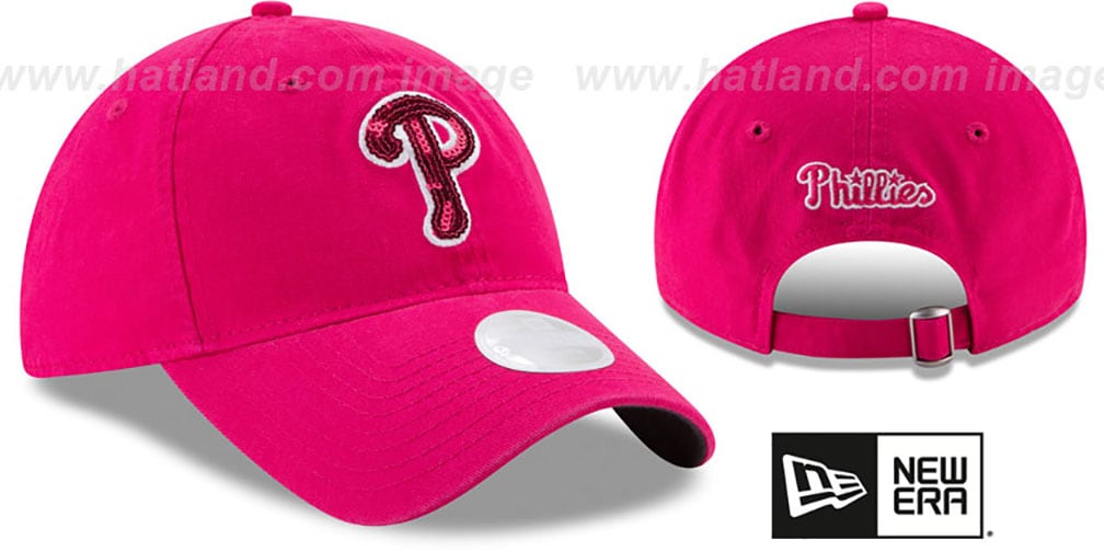 Philadelphia Phillies WOMENS MOTHERS DAY GLIMMER STRAPBACK Pink H
