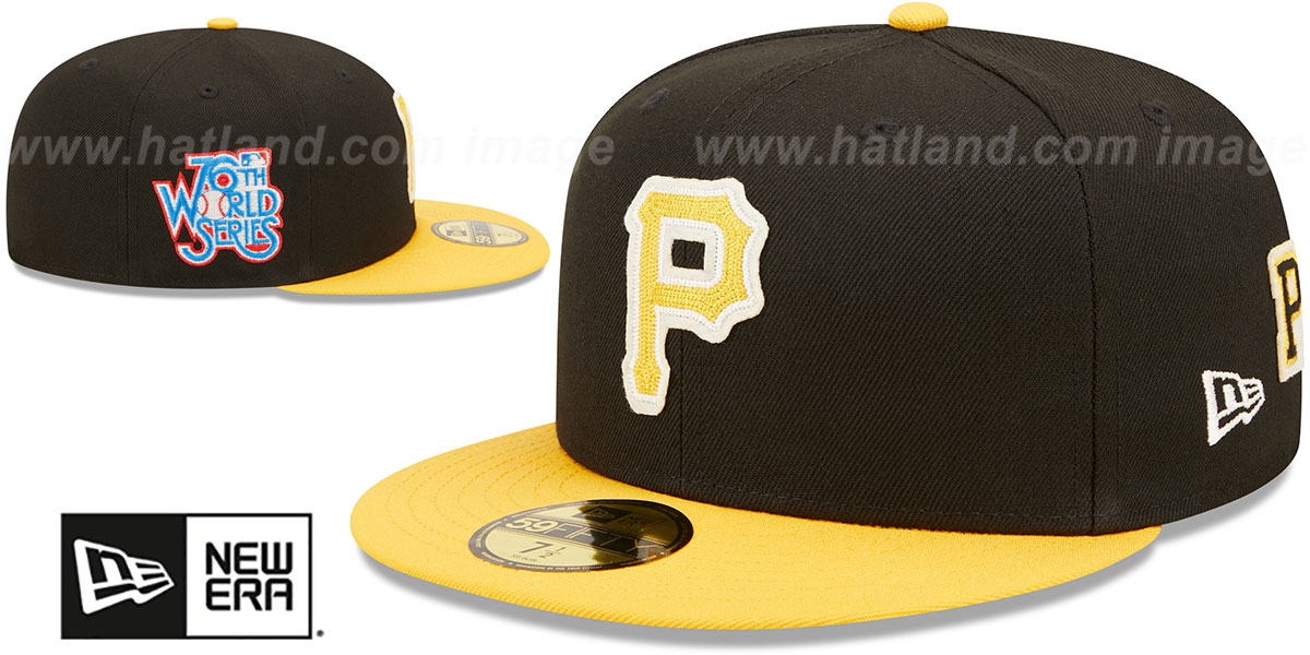 Pittsburgh Pirates LETTERMAN SIDE PATCH Fitted Hat pittsburgh-pirates-letterman-side-patch-fitted-hat