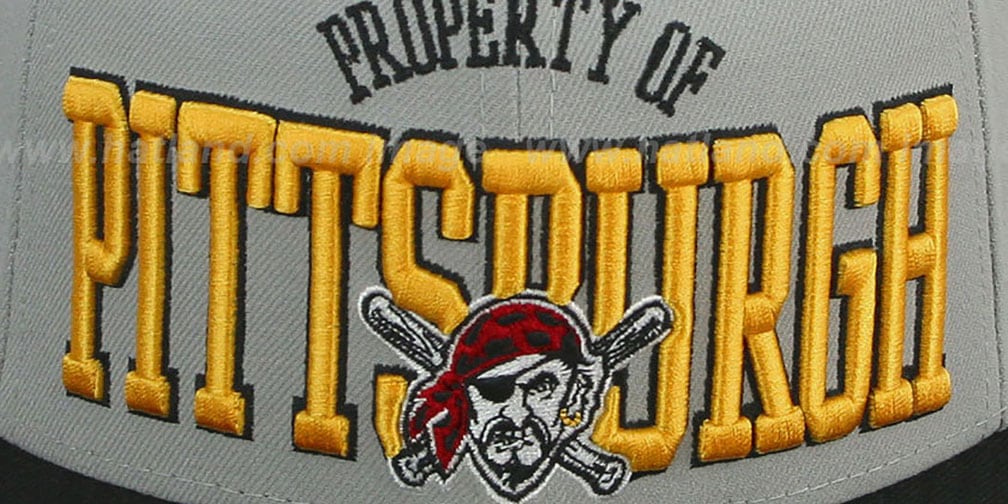 Pittsburgh Pirates TEAMPRIDE GreyBlack Fitted Hat