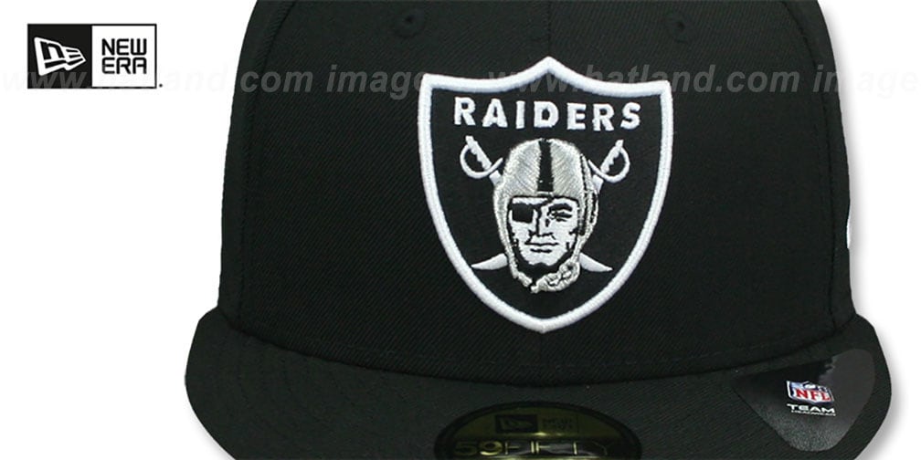 Las Vegas Raiders PINKBOTTOM Black Fitted Hat by New Era