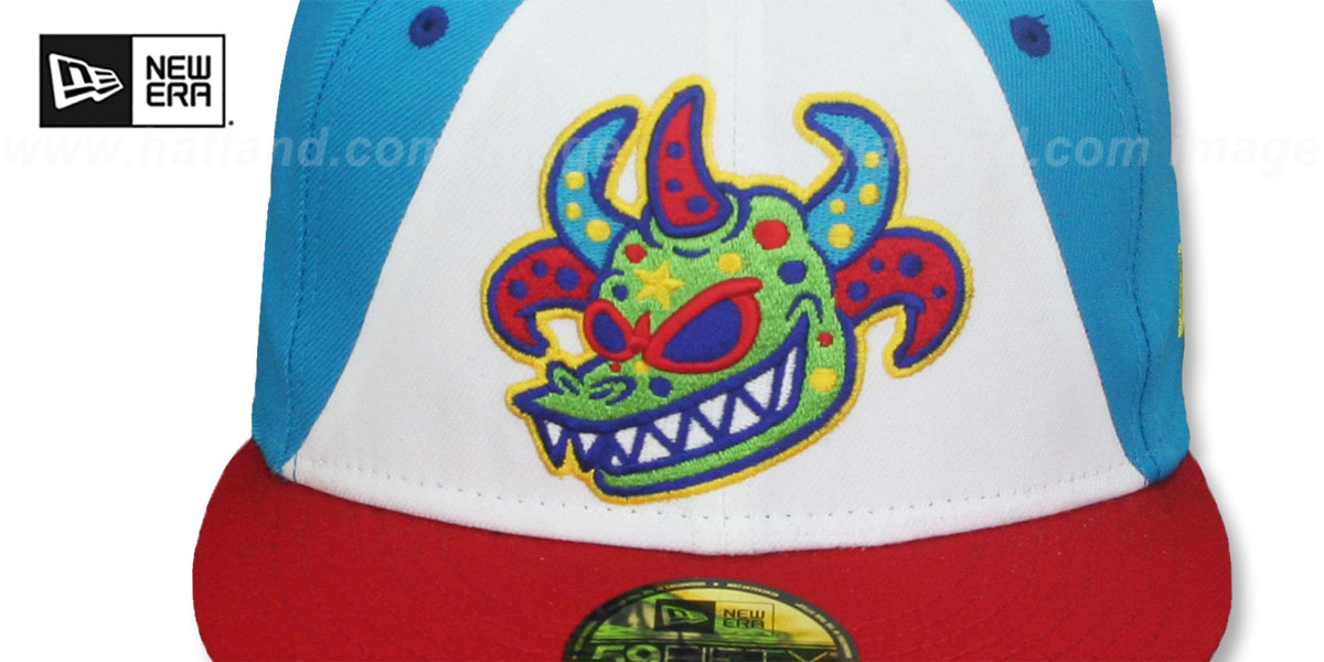 Scranton/Wilkes-Barre Rail Riders COPA White-Blue-Red Fitted Hat