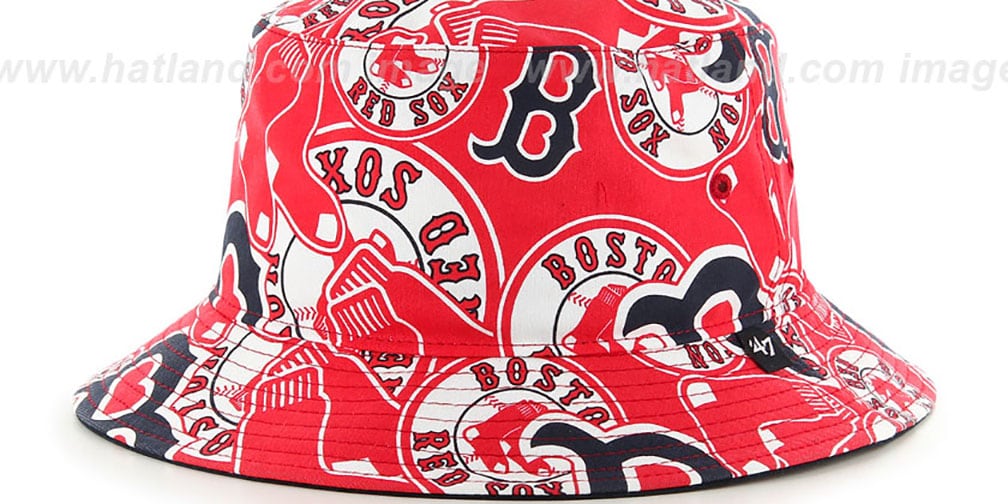 Boston Red Sox BRAVADO BUCKET Hat by Twins 47 Brand