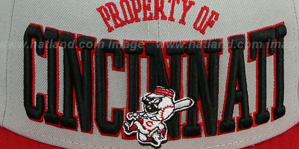 Cincinnati Reds TEAM-PRIDE Grey-Red Fitted Hat by New Era