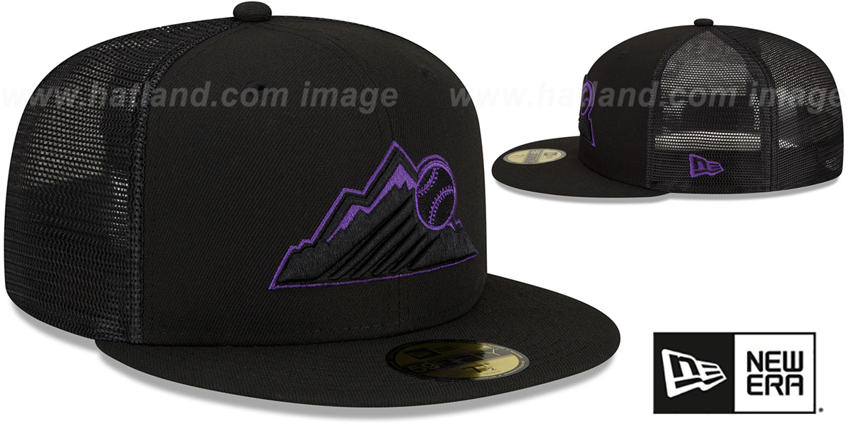 Colorado Rockies 202223 BATTING PRACTICE TRUCKER BlackPurple Fi