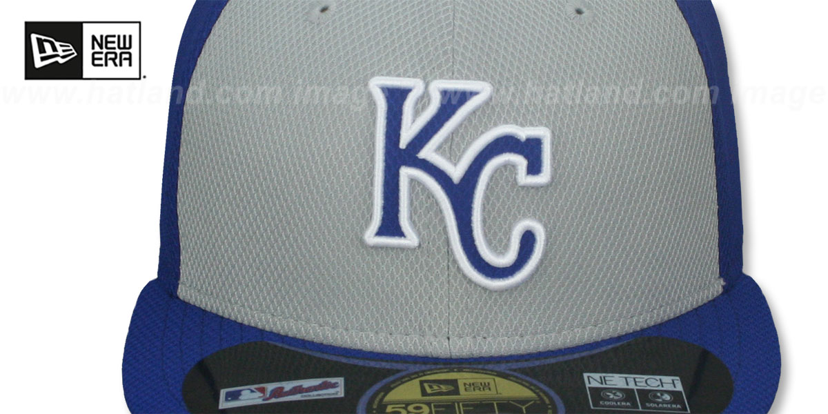 Kansas City Royals MLB DIAMOND ERA GreyRoyal ,BP Hat