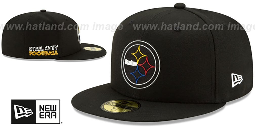 Pittsburgh Steelers 2020 NFL VIRTUAL DRAFT Black Fitted Hat