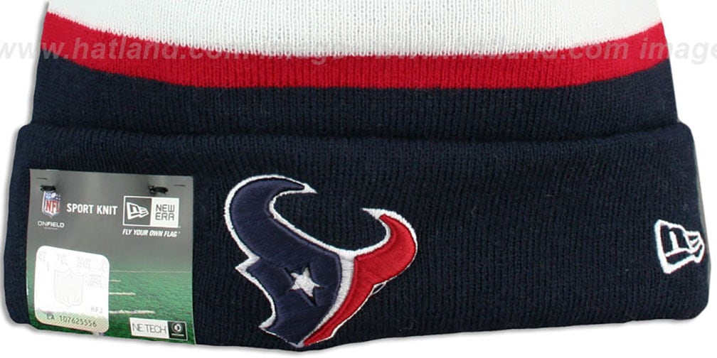 Houston Texans STADIUM Knit Beanie Hat by New Era