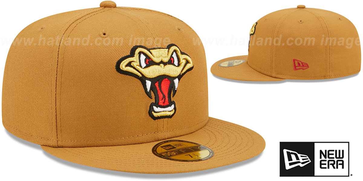 Wisconsin Timber Rattlers MILB ONFIELD ALT 2 Panama Tan Fitted Ha