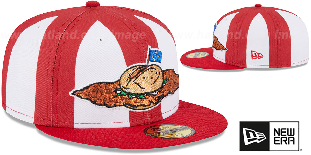 Fort Wayne TinCaps THEME NIGHT WhiteRed Fitted Hat