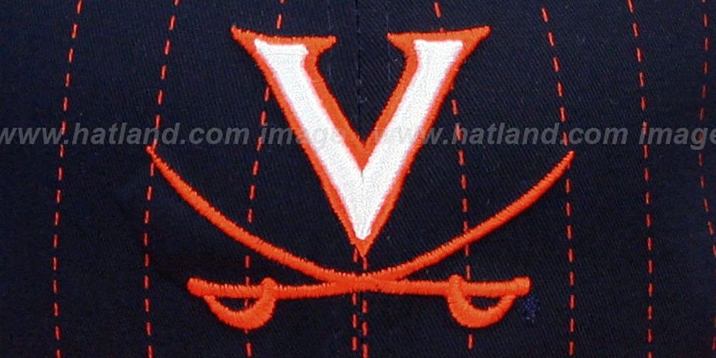 Virginia TEAMBASIC PINSTRIPE SNAPBACK NavyOrange Hat