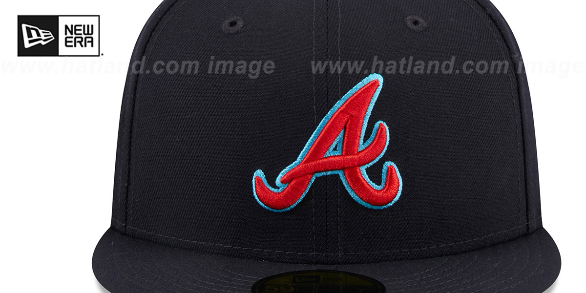 Atlanta Braves 2023 FATHERS DAY Fitted Hat by New Era