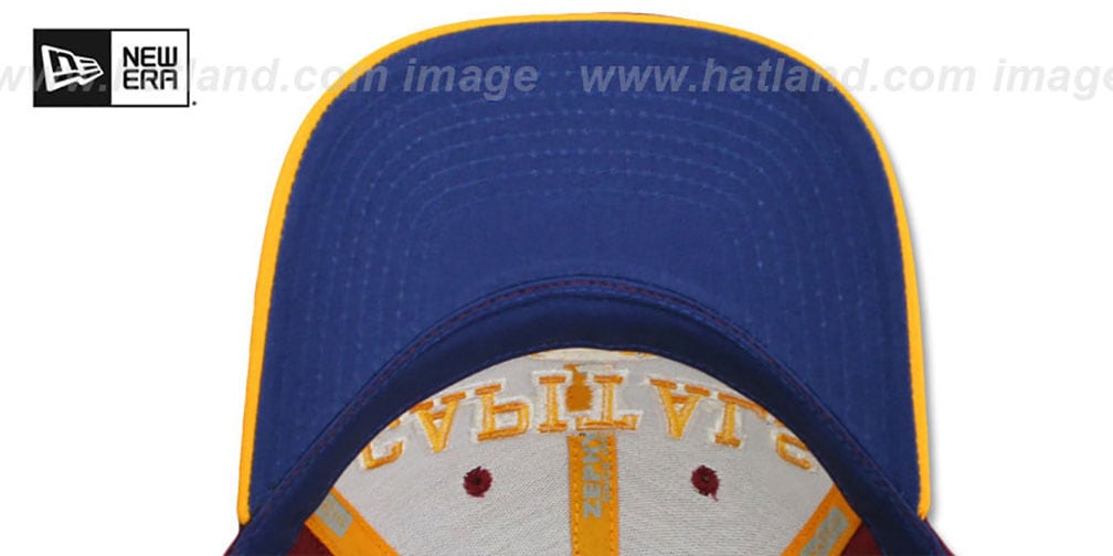 Washington Capitals SPORT SNAPBACK BurgundyGold Hat by Zephyr